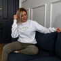 Embroidered Wifey Always Forever Sweatshirt, thumbnail 2 of 9
