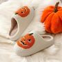 Plush Pumpkin Halloween Family Unisex Slippers, thumbnail 3 of 10