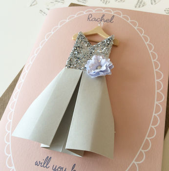 Personalised Handmade Will You Be My Bridesmaid Card, 2 of 11