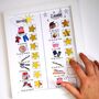 Morning And Evening Chart With Gold Star Magnets, thumbnail 1 of 3