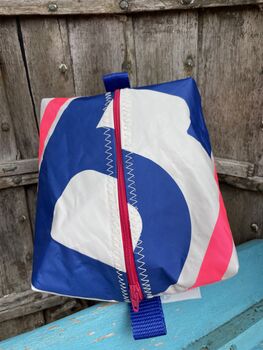 Little Upcycled Sailcloth Wash Bag, 3 of 6
