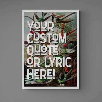 Custom Vintage Style Bird Print Quote Art, 2 of 7