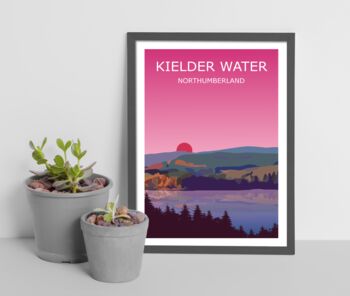 Kielder Water Northumberland Art Print, 2 of 4