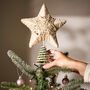 Jute Star Christmas Tree Topper, thumbnail 1 of 6