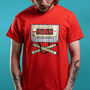 Old School Pirate Adult Men's T Shirt, thumbnail 2 of 7