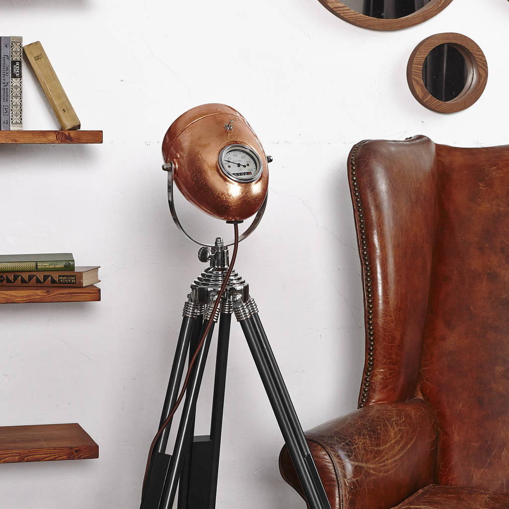 Road Master Retro Tripod Motorcycle Headlight Lamp By Reason Season