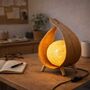 Coconut Leaf Table Lamp Handmade Boho Natural, thumbnail 9 of 11