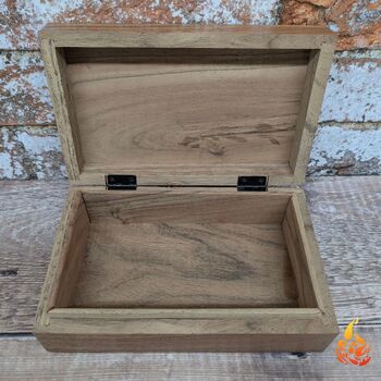 Wooden Gift For Mum,Indian Elephant Design Jewellery Box, 4 of 9