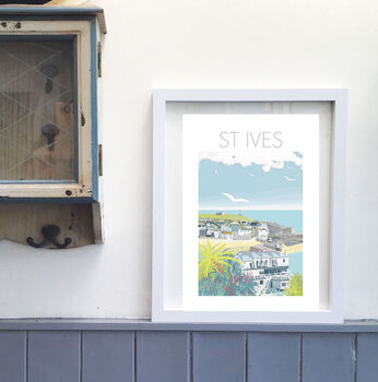 St Ives And Palms Cornwall Print, 4 of 5