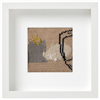 Abstract Shapes Illustration Framed Knitted Art, 2 of 10