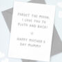 I Love You To Pluto Mother's Day Card, thumbnail 1 of 4