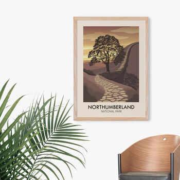 Northumberland National Park Travel Poster Art Print, 4 of 8