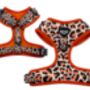 Orange Marmalade Leopard Print Dog Harness, thumbnail 8 of 8