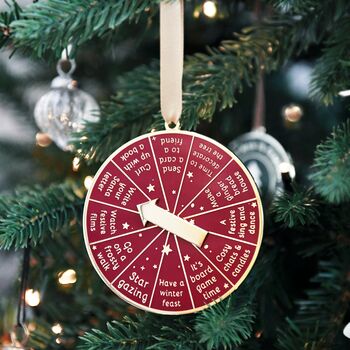 Family Christmas Ideas Spinning Tree Decoration, 2 of 11