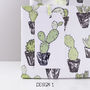 Cactus Succulent Eco Friendly Wrapping Paper, thumbnail 7 of 12