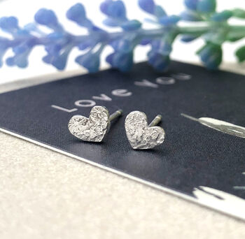 Sterling Silver Mini Heart Earrings, 11 of 12