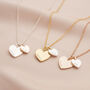 Double Heart Personalised Name Necklace, thumbnail 3 of 11