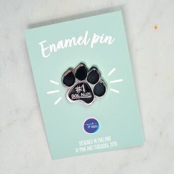 Dog Mum Enamel Pin Badge, 2 of 2