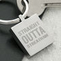 Personalised 'Straight Outta Compton' Hometown Keyring, thumbnail 2 of 11