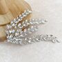 Crystal Leaf Bridal Headpiece, thumbnail 5 of 7