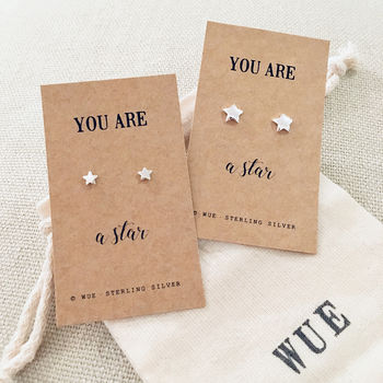 Silver Star Earrings. You Are A Star, 4 of 5