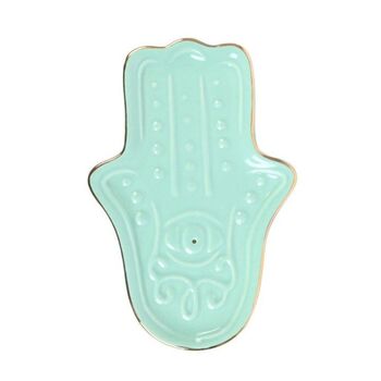 Hamsa Hand Incense Stick Holder White Or Blue, 6 of 6