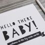 'Hello There Baby!' Unisex New Baby Card, thumbnail 4 of 5