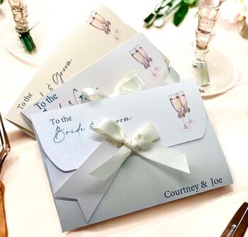 Personalised Wedding Gift Wallet, Money Or Voucher Envelope, 3 of 5