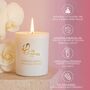 Gardenia Scented Candle Infused With Lapis Lazuli Crystals, thumbnail 4 of 10