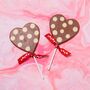 Milk Polka Dot Heart Lolly, thumbnail 3 of 3