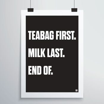 Teabag First Print, 2 of 4