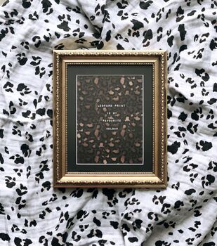 ‘The Swaddle’ Leopard Print Baby Muslin, 4 of 12
