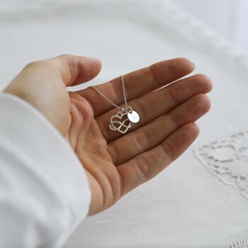 Mother Of The Groom Wedding Gift, Sterling Silver Heart Necklace, 9 of 10