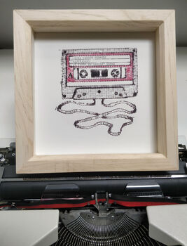 Personalisable Cassette Typewriter Art Print, 4 of 10