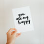 'You Are My Happy' Card, thumbnail 1 of 3