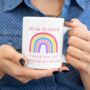 Teacher Rainbow Personalised Gift Mug, thumbnail 1 of 4