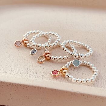 Sterling Silver Birthstone Ring, 2 of 5