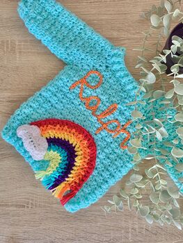 Personalised Baby/Children’s Rainbow Cardigan, 3 of 7