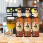 Birra Moretti Premium Italian Lager Bottle Gift Set With Glass Three Pack 330ml, thumbnail 1 of 4