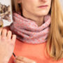 Cashmere Mix Star Leaf Snood, thumbnail 1 of 3