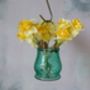 Faux Daffodils In Glass Vase, thumbnail 8 of 10