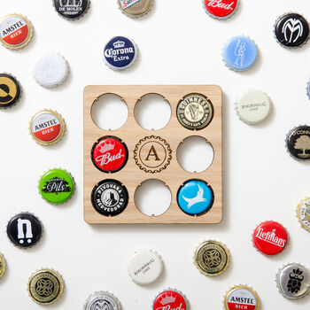 Personalised Beer Cap Initial Coaster, 8 of 12