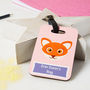 Personalised Children's Animal Book Bag / Luggage Tag, thumbnail 2 of 7