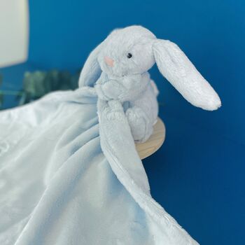 Personalised Metallic Bunny Comforter Blanket, 3 of 7