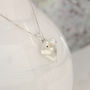 Rosaline Silver Heart Necklace, thumbnail 2 of 12