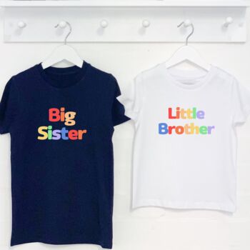 Rainbow Bubble Matching Sibling T Shirt Set, 3 of 7