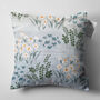Blue Decorative Cushion Cover With Daisy Design, thumbnail 5 of 7