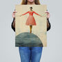 Life Is A Tightrope Modern Vintage Style Wall Art Print, thumbnail 2 of 6