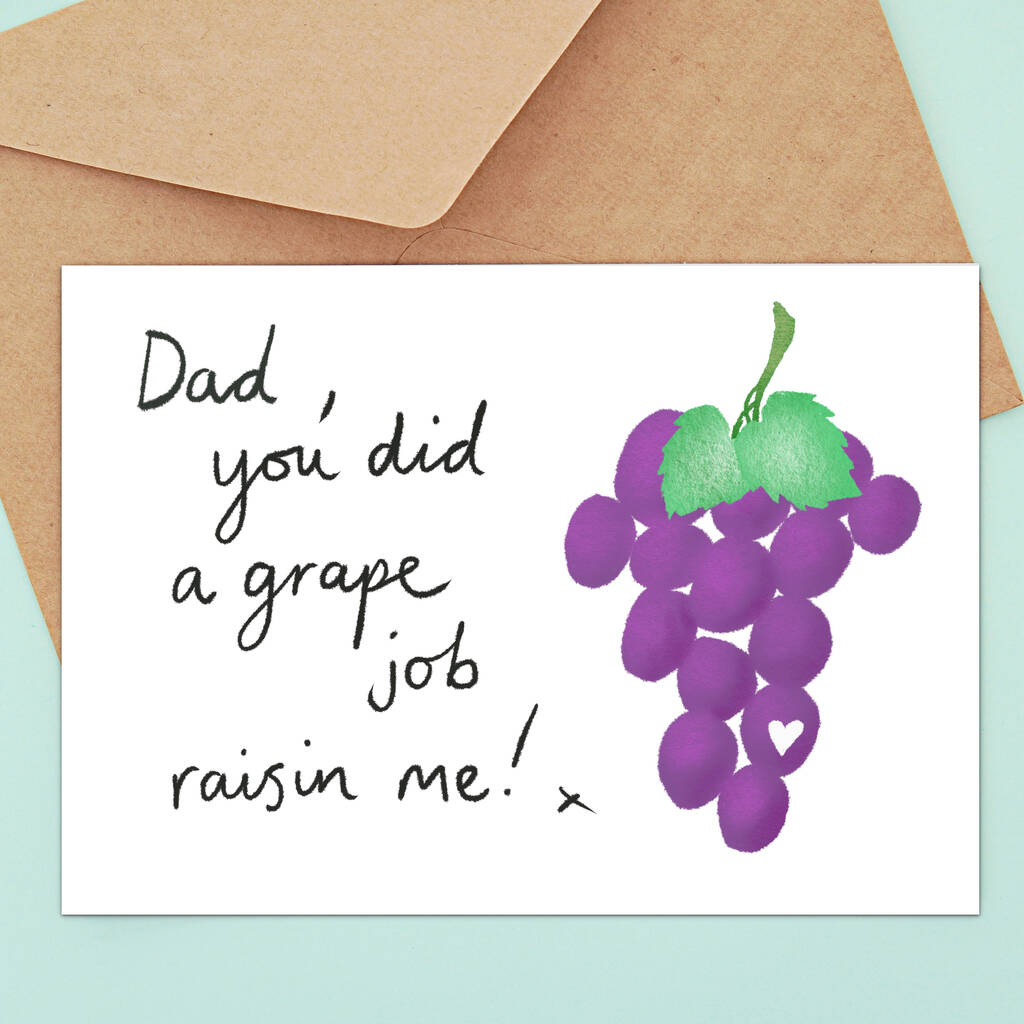 Grape Pun Father's Day Card, 1 of 2