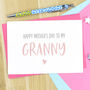 Mothers Day Card For Granny, thumbnail 1 of 3